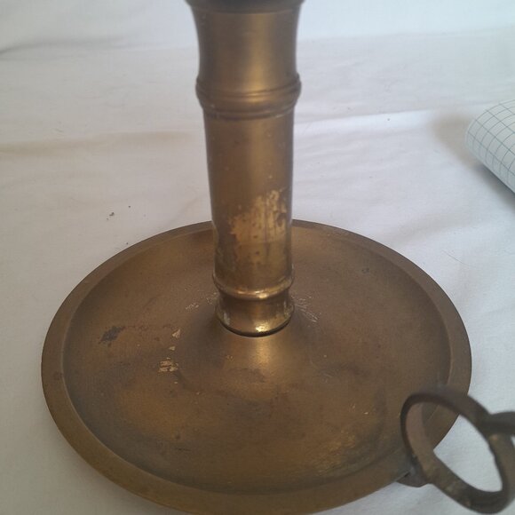 VTG Brass Chamberstick Candle Holder by "India Exotics" - Picture 5 of 6